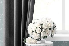 Jappe Blackout Curtain Pair, 100 x 260 cm, Anthracite