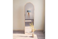 Mone Ovale Staande Spiegel, 160x50 cm, Natuurlijke Kleur