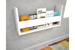 Dream Children's Montessori Wall Mounted Bookcase, White