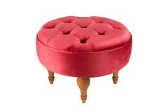 Craft Ronde Poef, Rood