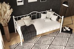 Camelia Metalen Bedbank, 90x190 cm