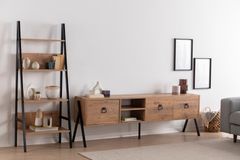 Yanke TV-Meubel met Boekenrek, 180 cm, Pijnboom
