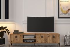 Yanke TV-Meubel met Rekken, 180 cm, Walnoot