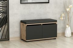 Medway Drago Schoenenkast & Kruk, Zwart