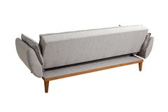Moby Three Seater Sofa Bed, Fabric in Grey