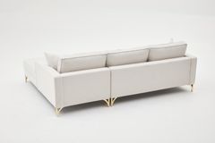 Berlin Hoekbank Rechts, Creme&Gold