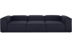 Frid Linnen 3-Zitsbank, Marineblauw