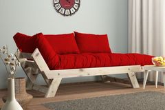 Woodesk Aller Massief 2-Zitsbank, Rood en Wit