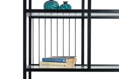 Lola Metalen Boekenkast, Zwart, 120 Cm