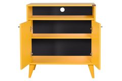 London Hallway Storage Cabinet, Light Wood