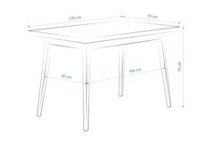 Vilinze Avanos Tafel, Wit & Antraciet