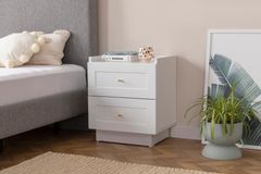 Henry Nachtkastje, 2 Laden, Wit