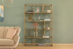 Lola Boekenrek, 120 cm, Mat Goud