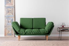 Futon Nina 2-Zitsbank, Groen