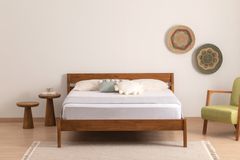 Axel Single Bed, 90 x 190 cm, Walnut