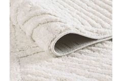 Sidonie Elite Machinetapijt met Franjes, 100x300 cm, Creme