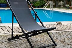Chillong Reclining Chaise Lounge Chair, Grey