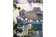 Monte Carlo Round Tuinset, 6 Zits, Creme