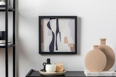 Rune Dubbele Travertijn Gestructureerde Tafel, 40x40 cm