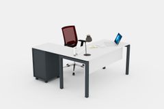 Lambeth Galaxy Bureau, 180 cm, Wit