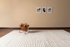 Krémový koberec Shoda, 80 x150 cm