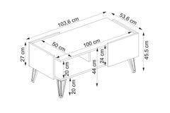 Viper Coffee Table, Oak & Anthracite