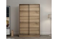 Medway Tideway Kledingkast met Schuifdeuren, 210 cm, Walnoot