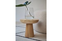 Tucas Home Mushroom Bijzettafel, 40 cm, Natuurlijke Kleur