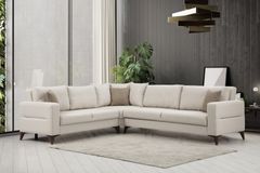 Kristal Hoekbank, Beige