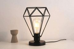 Industrial Table Lamp, Black
