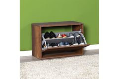 Adore New Step Shoe Storage Bench, Walnut