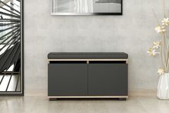 Medway Drago Schoenenkast & Kruk, Zwart