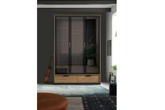 Colosseum Kledingkast met 3 Deuren, Walnoot