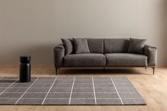 Emma Rug, 200 x 290 cm, Grey & White