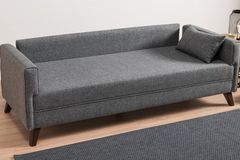 Bella Soft 3-Zitsbank, Grijs