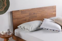 Luna Patna Houten Bedframe, 100x200 cm, Walnoot