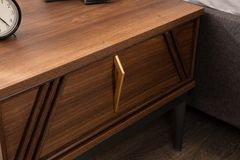 Alpin Bedside Table, Walnut