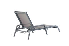 Lotus Hawaii Reclining Chaise Lounge Chair, Grey