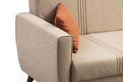 Zaden Hoekbank met Slaapfunctie, Beige