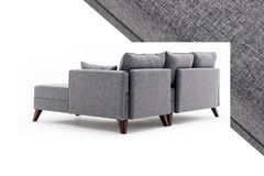 Bella Soft Mini Hoekbank Links, Grijs