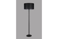 Koralle Cilinder Staande Lamp, Zwart