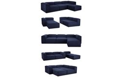 Frid Modulaire Hoekbank, Donkerblauw