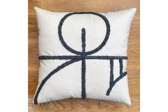 Eva Cushion Cover, 43 x 43 cm, White
