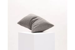 Teddy met Vezels Gevuld Kussen, Grijs