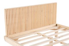 Luna Hendrick Houten Bedframe, 140x200 cm, Natuurlijke Kleur