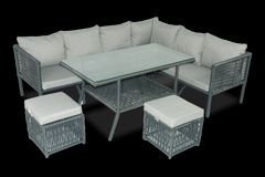 New York Large Corner Sofa, Grey