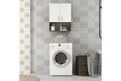 Voda Badkamermeubel, Walnoot en Wit