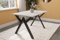 Allemy Eettafel, 120x80 cm, Wit