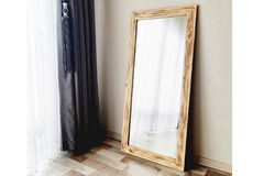 Wood Decoratieve Wandspiegel Cardie, 140x60 cm