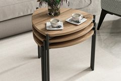 Medway Lenny Zettafelset , 3-delig, Walnoot